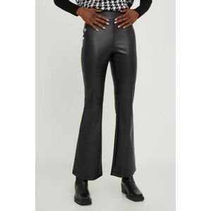 Kalhoty Answear Lab X limited collection NO SHAME dámské, černá barva, zvony, high waist