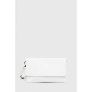 Kožená kabelka Answear Lab bílá barva