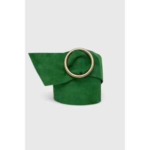 Semišový pásek Answear Lab dámský, zelená barva