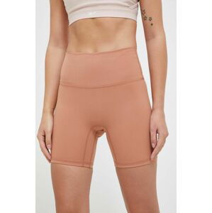 Šortky na jógu JOYINME Oneness ease oranžová barva, high waist