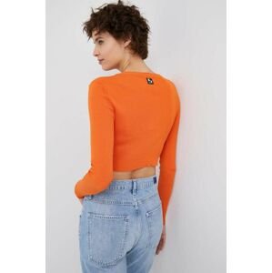 Tričko s dlouhým rukávem XT Studio oranžová barva