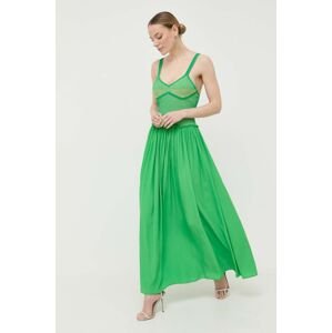 Šaty Beatrice B zelená barva, maxi