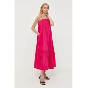 Šaty Liviana Conti růžová barva, midi