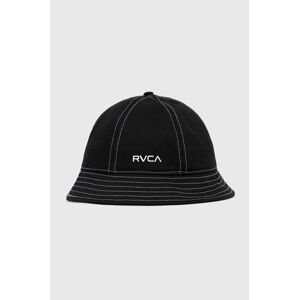 Bavlněná čepice RVCA černá barva