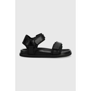 Kožené sandály Liviana Conti dámské, černá barva