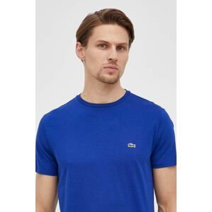 Bavlněné tričko Lacoste tmavomodrá barva, TH6709-001.