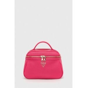 Kosmetická taška Guess růžová barva