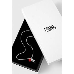 Stříbrný náhrdelník Karl Lagerfeld