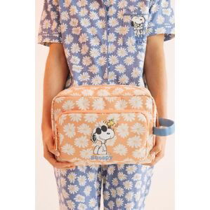 Kosmetická taška women'secret Snoopy oranžová barva, 4845532