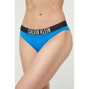 Plavkové kalhotky Calvin Klein tmavomodrá barva