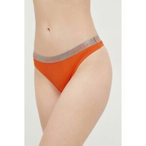 Tanga Calvin Klein Underwear oranžová barva