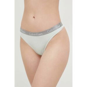 Tanga Calvin Klein Underwear zelená barva