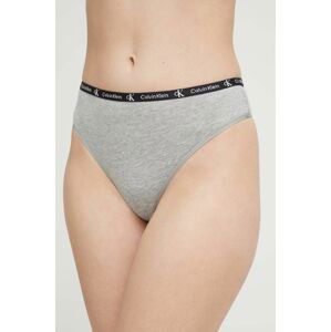 Tanga Calvin Klein Underwear 2-pack šedá barva