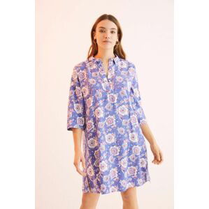 Pyžamová košile women'secret Mix & Match dámská, fialová barva, 4925681
