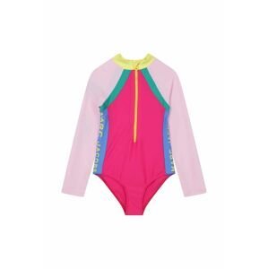 Jednodílné dětské plavky Marc Jacobs fialová barva