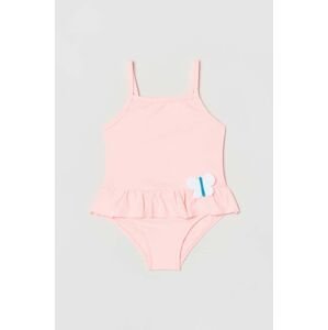 Jednodílné plavky pro miminko OVS růžová barva