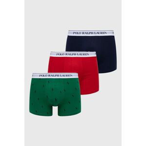 Boxerky Polo Ralph Lauren 3-pack pánské, zelená barva