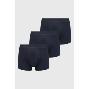 Boxerky Tommy Hilfiger 3-pack pánské, tmavomodrá barva