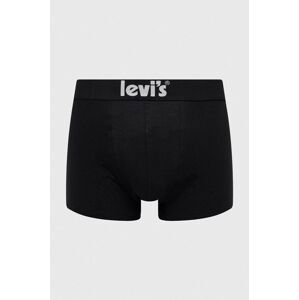 Boxerky Levi's 2-pack pánské, černá barva