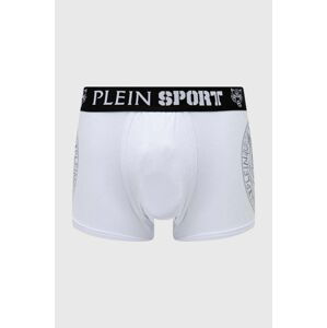 Boxerky PLEIN SPORT pánské, bílá barva