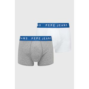 Boxerky Pepe Jeans 2-pack pánské, šedá barva