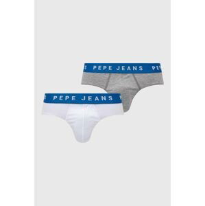 Spodní prádlo Pepe Jeans 2-pack pánské, šedá barva