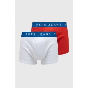 Boxerky Pepe Jeans 2-pack pánské, bílá barva