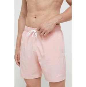 Plavkové šortky Hollister Co. růžová barva