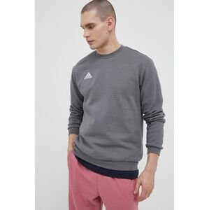 Mikina adidas Performance pánská, šedá barva, hladká, H57479