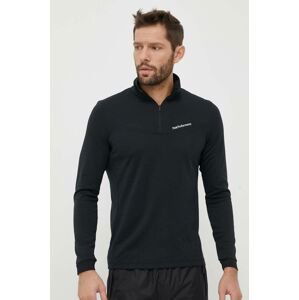 Sportovní mikina Peak Performance Chase Half Zip černá barva