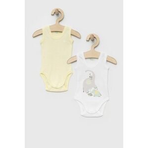 Bavlněné kojenecké body United Colors of Benetton 2-pack