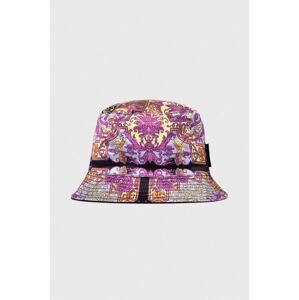 Oboustranný klobouk Guess fialová barva