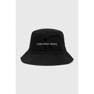 Bavlněná čepice Calvin Klein Jeans Černá barva