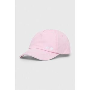 Bavlněná baseballová čepice Chiara Ferragni růžová barva