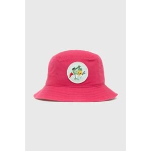 Dětská bavlněná čepice Fila růžová barva