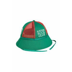 Dětský klobouk Mini Rodini zelená barva