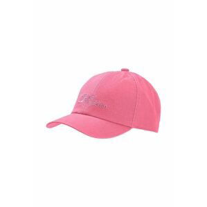 Dětska čepice Jack Wolfskin BASEBALL CAP K růžová barva, s potiskem