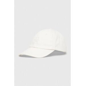 Bavlněná baseballová čepice Tommy Hilfiger bílá barva