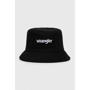 Bavlněná čepice Wrangler černá barva