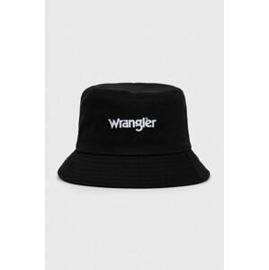 Bavlněná čepice Wrangler černá barva