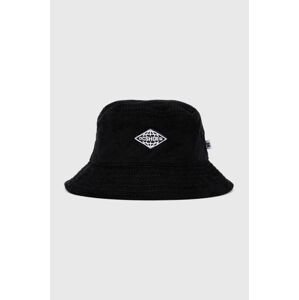 Manšestrový klobouok DC černá barva, bavlněný
