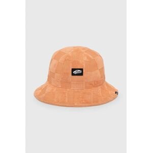 Bavlněná čepice Vans oranžová barva