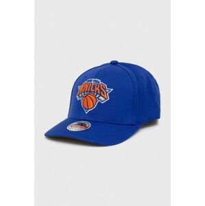 Čepice s vlněnou směsí Mitchell&Ness New York Knicks s aplikací