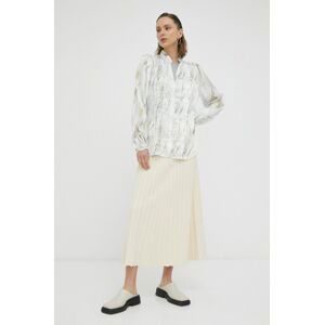 Košile Bruuns Bazaar dámská, bílá barva, regular