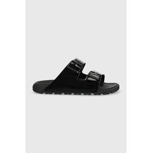 Pantofle BOSS Surfley dámské, černá barva, 50481874