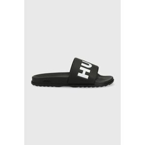 Pantofle HUGO Match dámské, černá barva, 50471749