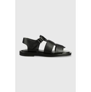 Kožené sandály Gant Khiria dámské, černá barva, 26561833.G00