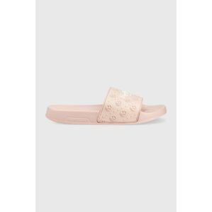 Pantofle Pepe Jeans SLIDER dámské, růžová barva, PLS70126