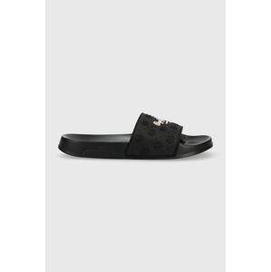 Pantofle Pepe Jeans SLIDER dámské, černá barva, PLS70126