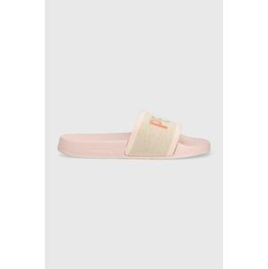 Pantofle Pepe Jeans SLIDER dámské, růžová barva, PLS70128